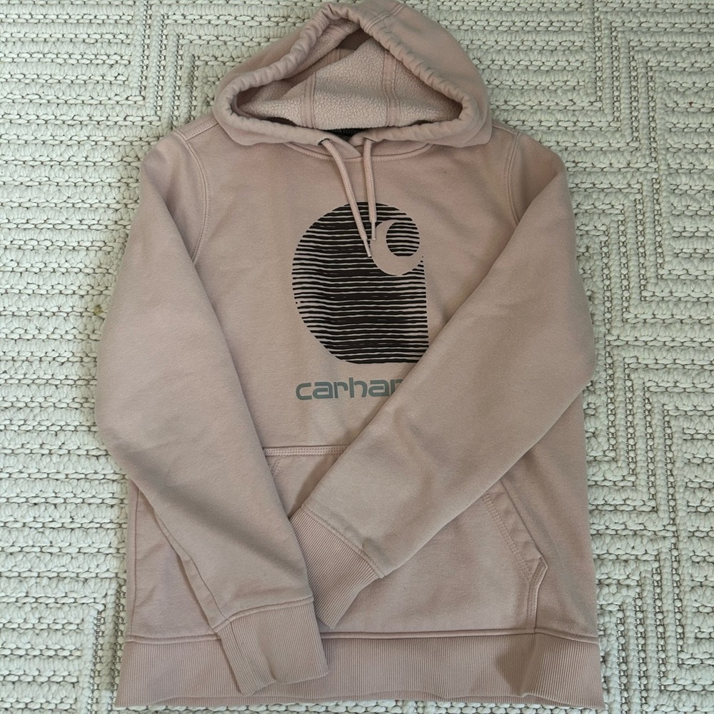 Carhartt Women’s Light Pink Hoodie Sweater